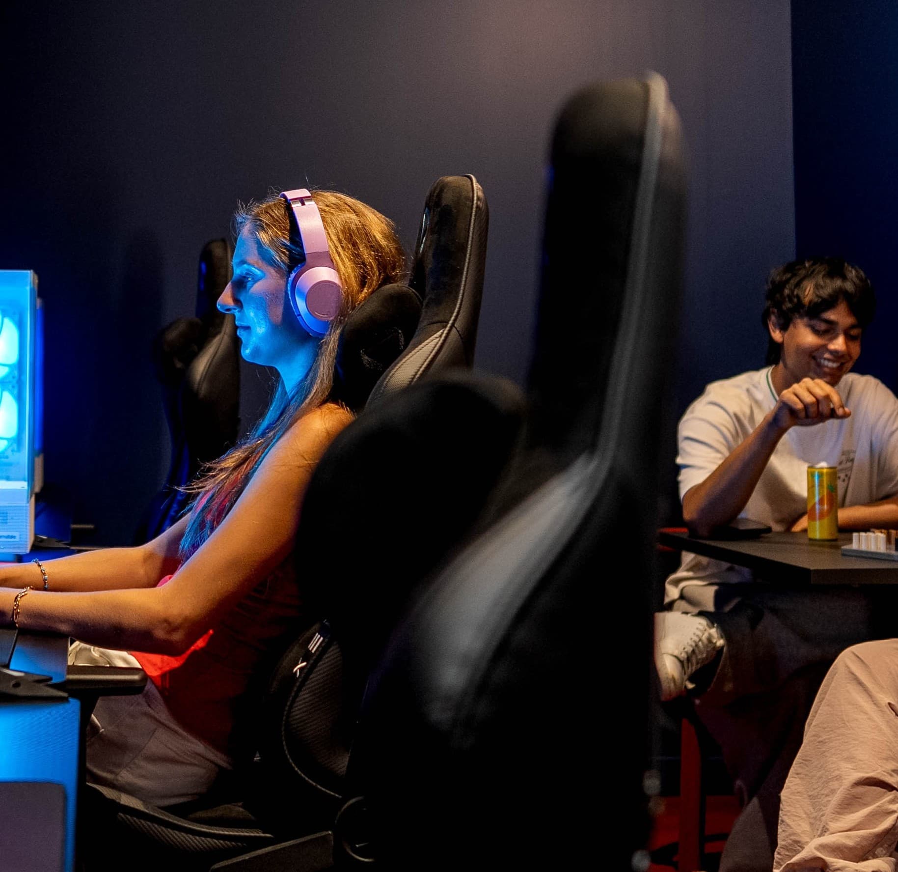 Students enjoying fully equipped games room common area at Scape Lachlan student accommodation.